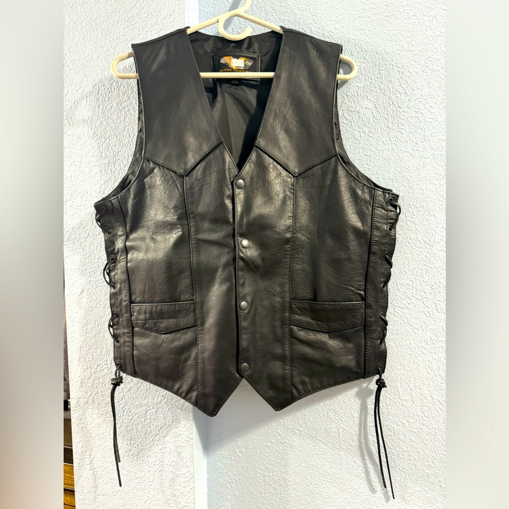 Vance Leathers Black Vest